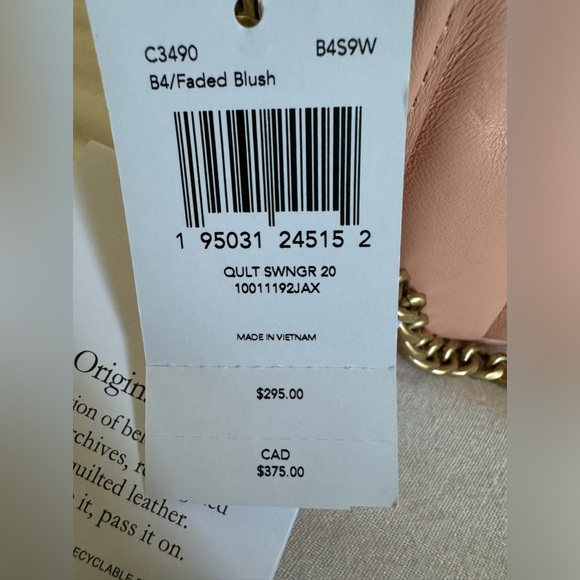 Coach Quilted Swinger 20 NWT - Picture 4 of 10